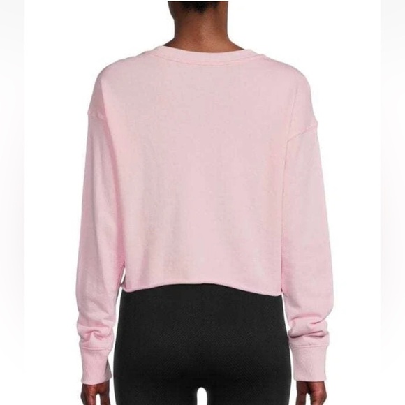 Dkny Sport Women's Metallic Logo Cropped Sweatshirt - Picture 3 of 3